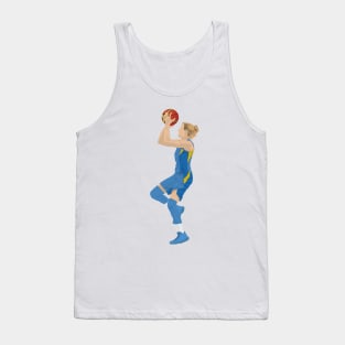 Female basketball player points Tank Top